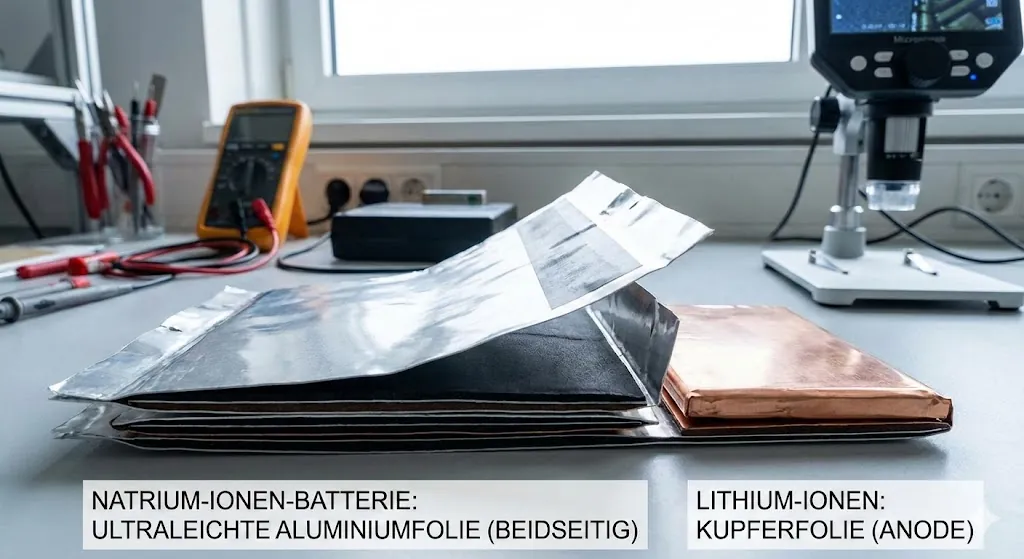 Natrium Ionen Batterie und Lithium Ionen Batterie