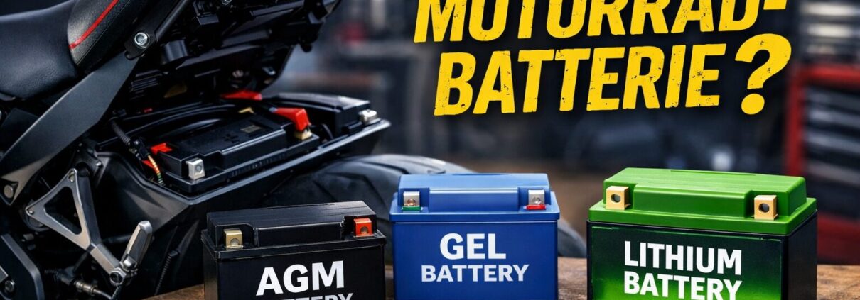 Welche Motorrad Batterie Typen gibt es?