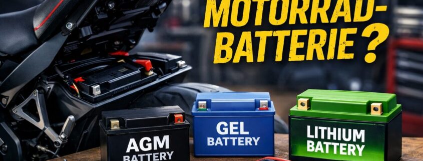 Welche Motorrad Batterie Typen gibt es?