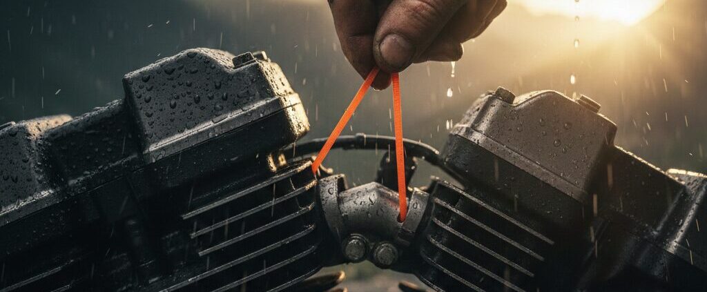 Wie Du mit dem Kabelbinder Deine Motorradtour rettest