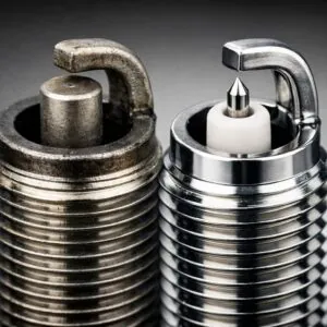 Vergleich Iridium Zündkerze vs Standard Zündkerze Mittelelektrod