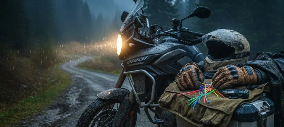 15 tips that can save your motorcycle tour with a cable tie