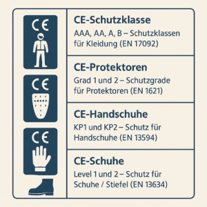 Übersicht der verschiedenen Schutzklassen