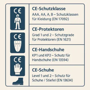 Overview of the different protection classes