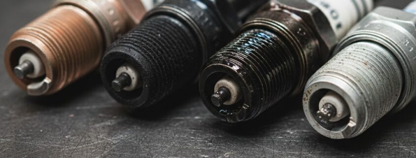 Die verschiedenen Zustände einer Motorrad Zündkerze