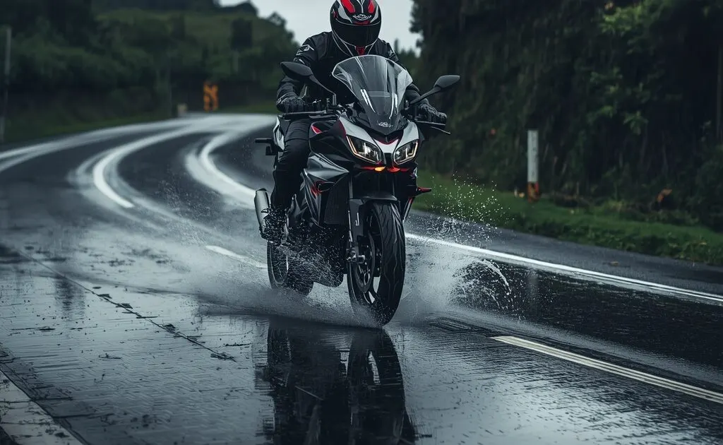 Motorcycle tyre grip: the right tyre decides the risk of sliding in the rain or on wet roads