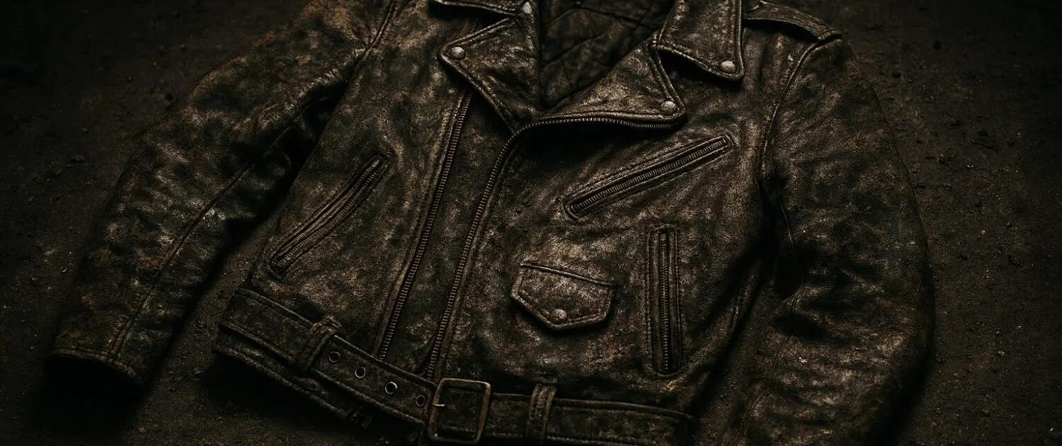 How do I care for my leather motorcycle jacket properly?
