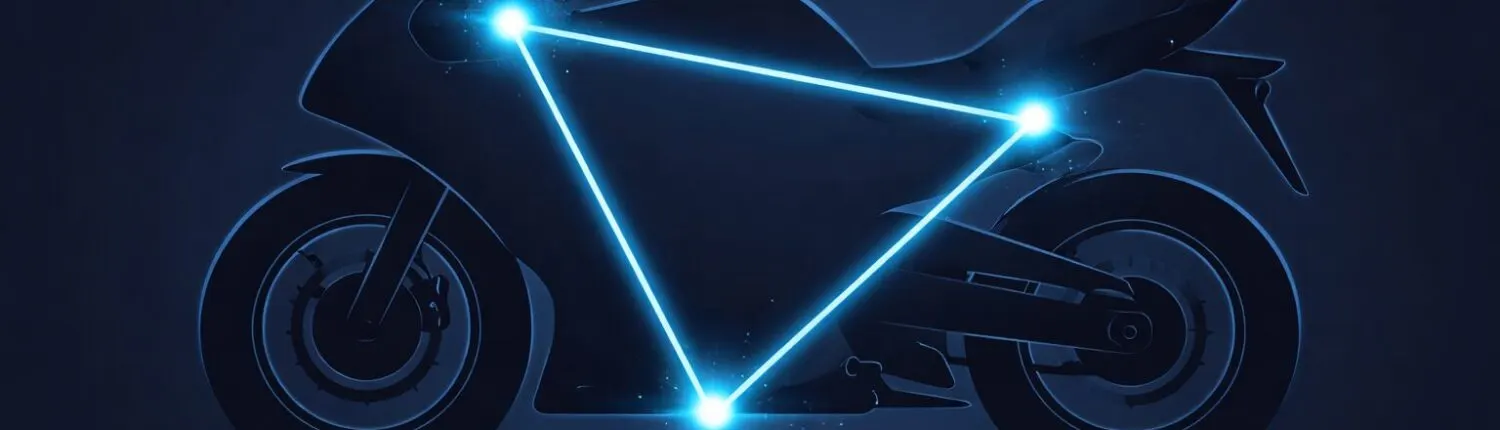The ergonomic triangle for motorcyclists